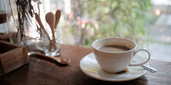 coffee cup on counter
